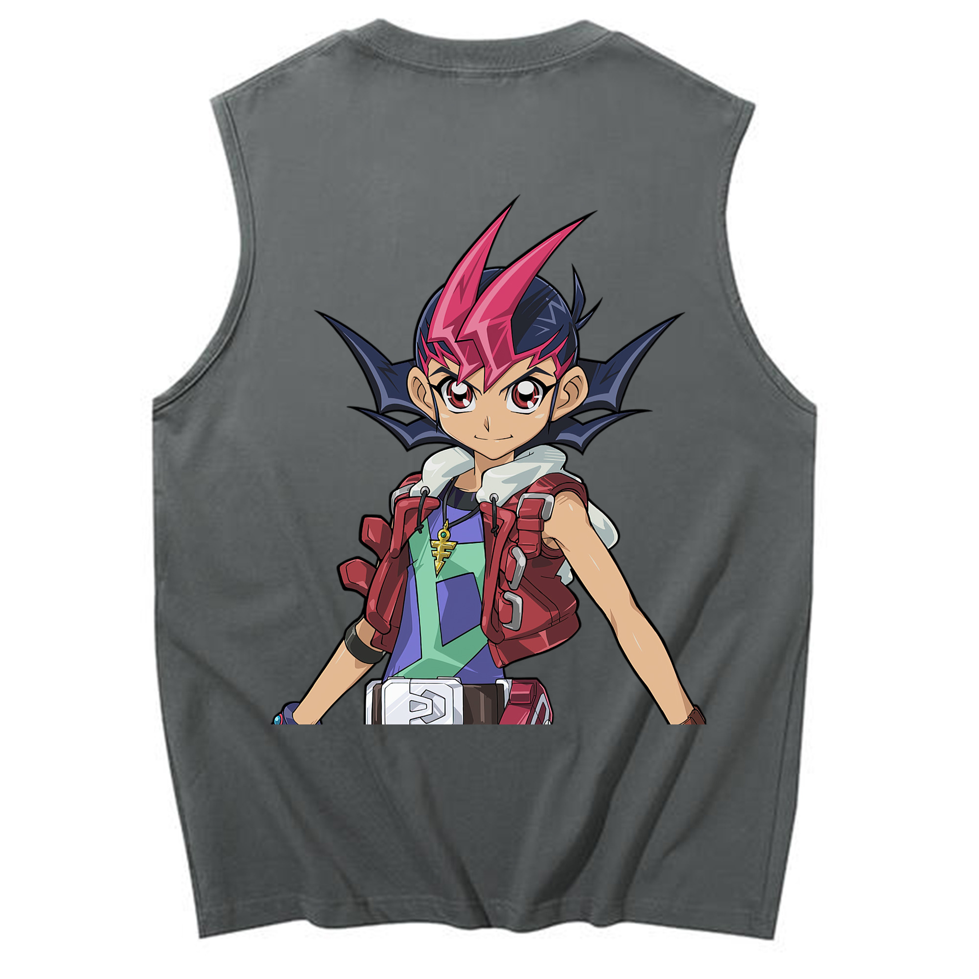 （画像用） 遊☆戯☆王 Yu-Gi-Oh! コットン100％タンクトップ（背面プリント）